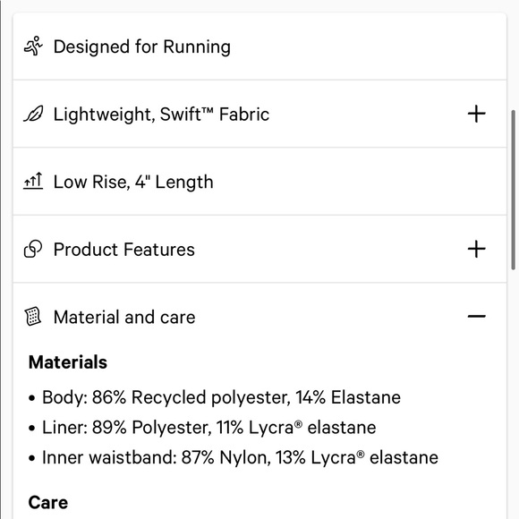 Lululemon black speed up shorts 2.5 size 6 tall - Picture 10 of 10